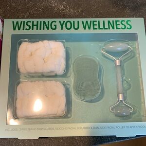 Cherry Blossom body wash, shower gel &lotion&wrist band, facial roller &scrubber